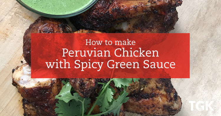 Peruvian Chicken with Spicy Green Sauce Recipe
