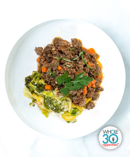 Beef Bolognese With Broccoli Squash Casserole