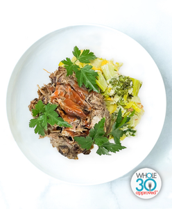 N.C. Style Pulled Pork with Broccoli Squash Casserole